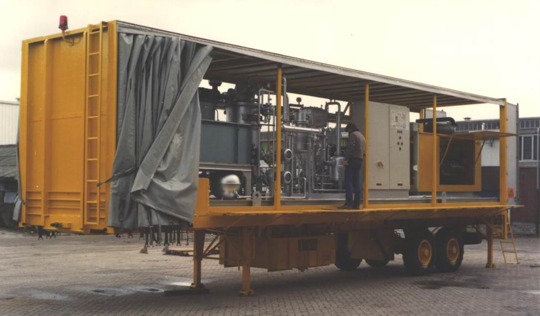 Generator op een trailer 